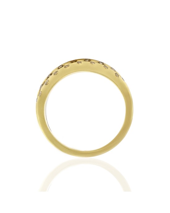 Cede Diamond and Yellow Gold Ring